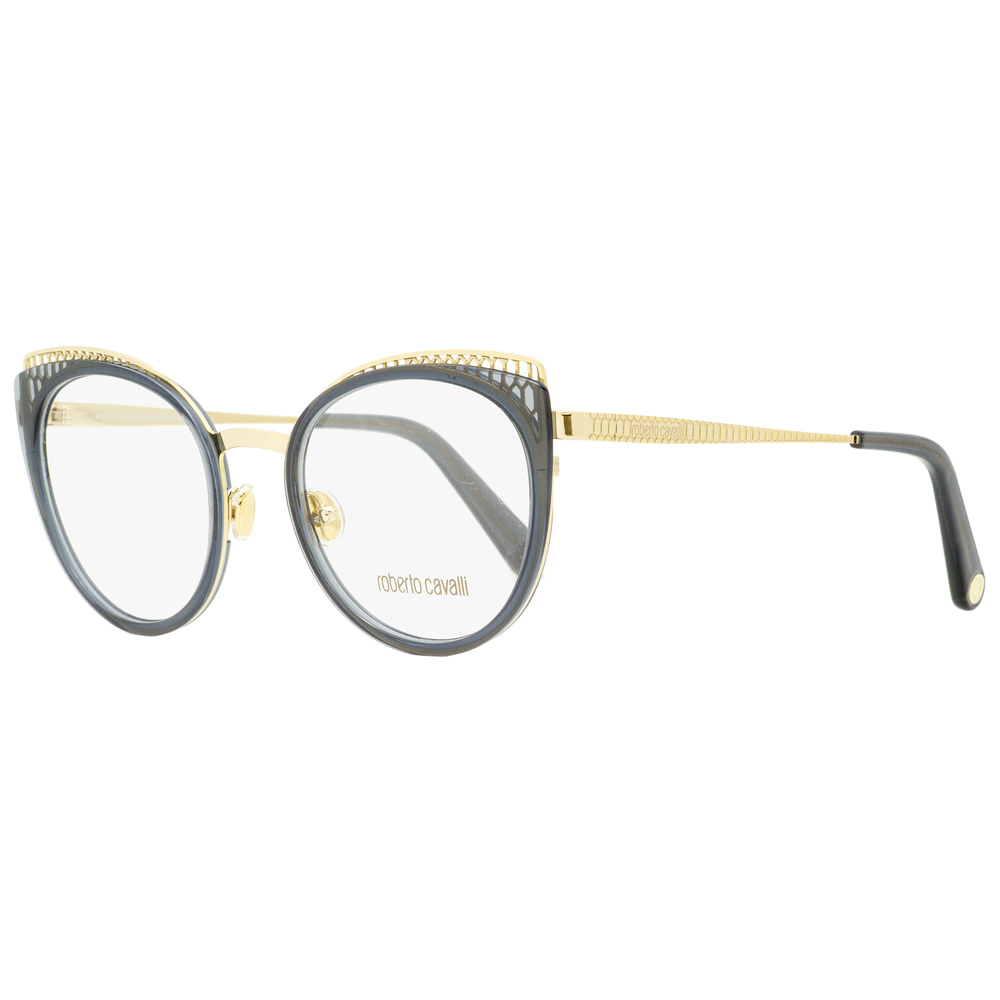 Roberto Cavalli Oval Eyeglasses RC5114 020 Gold/Transparent Gray 53mm 5114